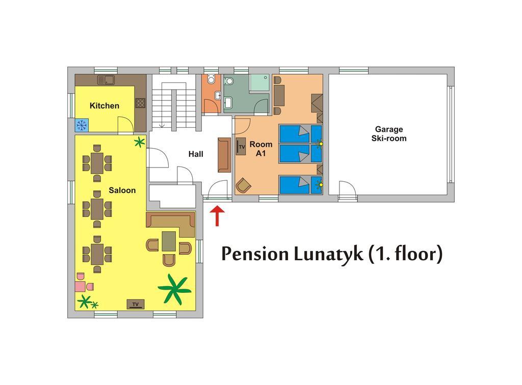 Pension Lunatyk Liptovsky Mikulas Bagian luar foto